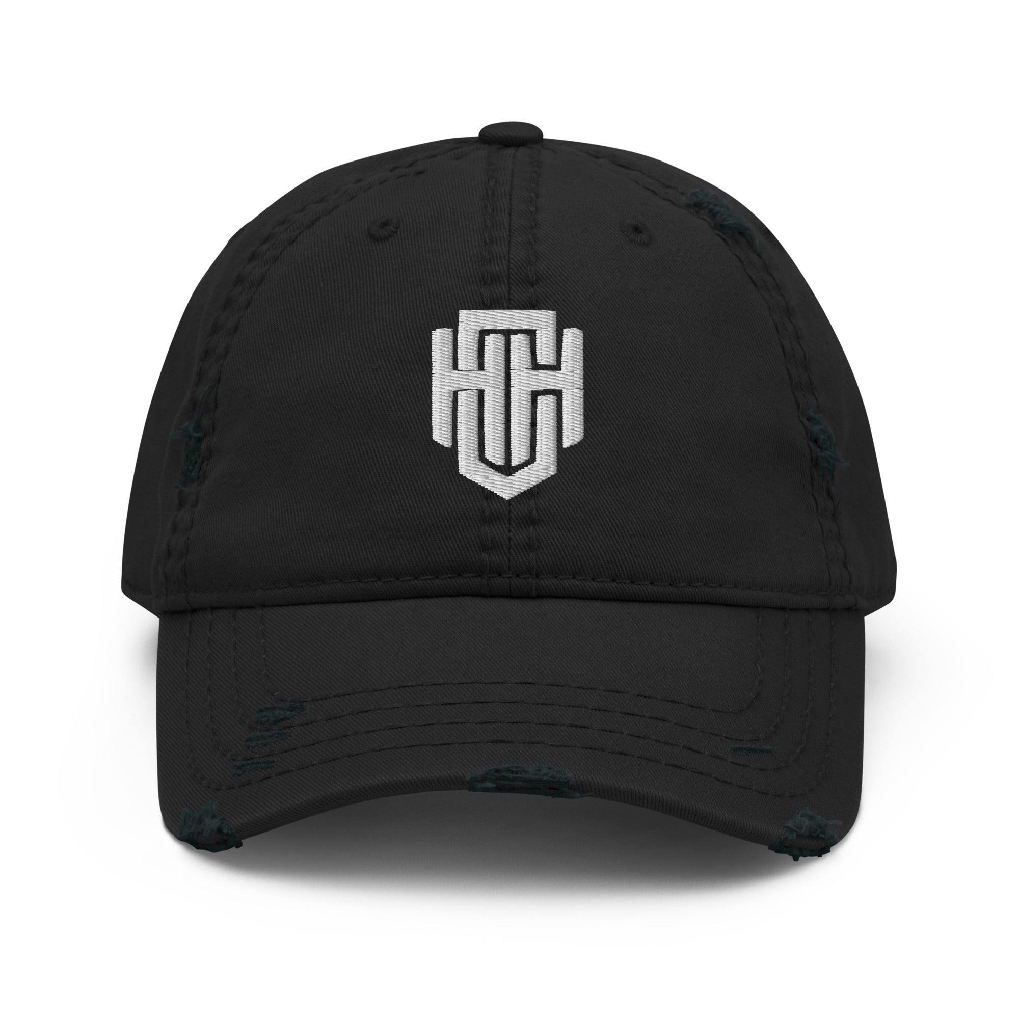 HCH Icon Black Distressed Dad Hat